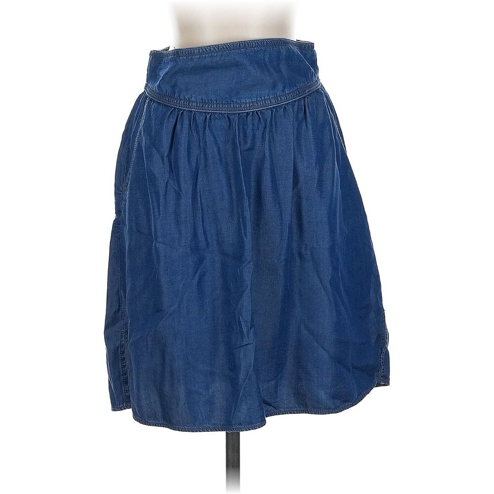 ZARA Dark Blue Denim Mini Skirt - S